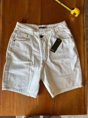 Nasty Gal Women’s White Denim Shorts